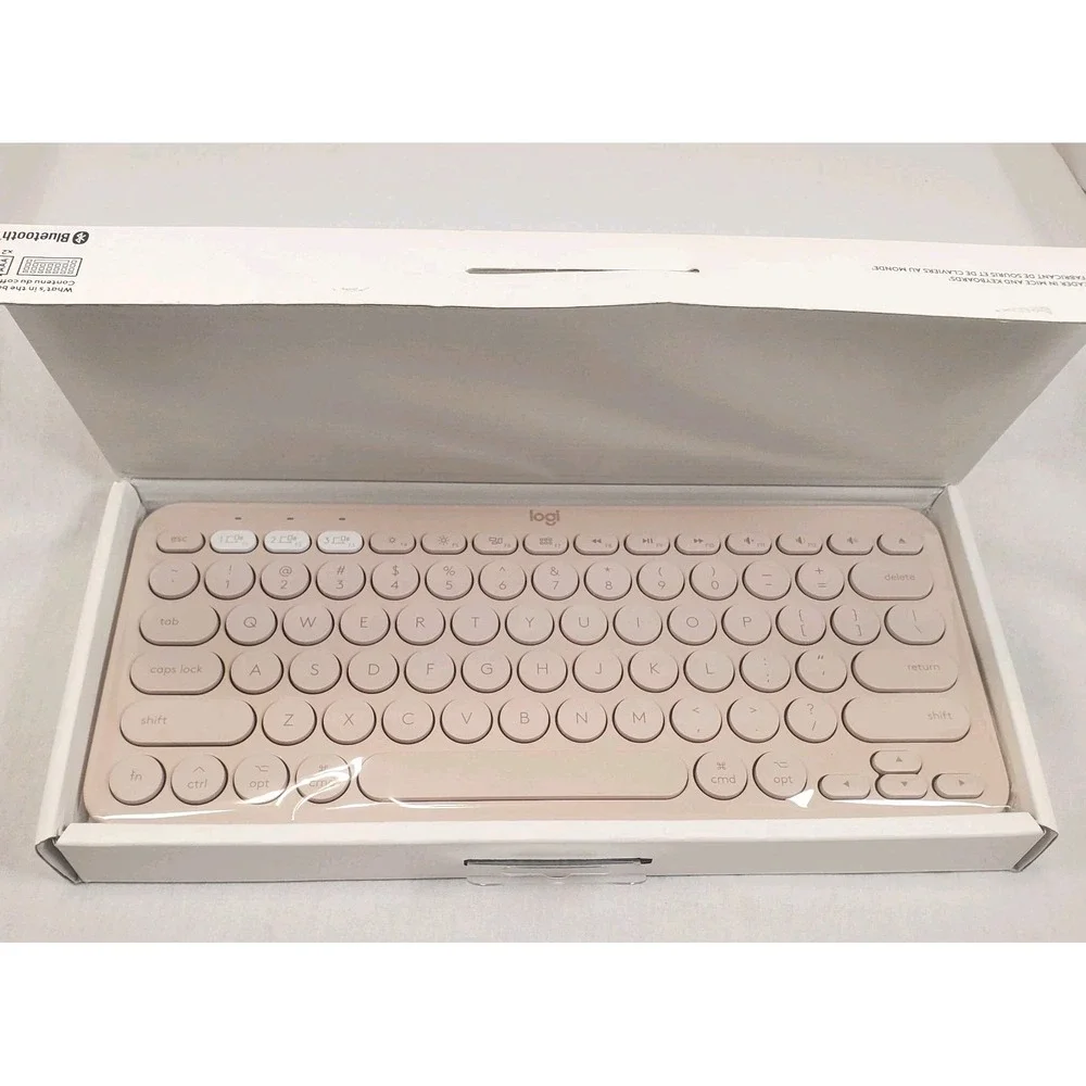 Logitech Pink Wireless Keyboard For Mac K380 Multi Device Bluetooth-New Open Box